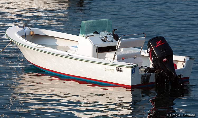The 19 foot AquaSport Motorboat Rental at Mansell Boats Rental Company